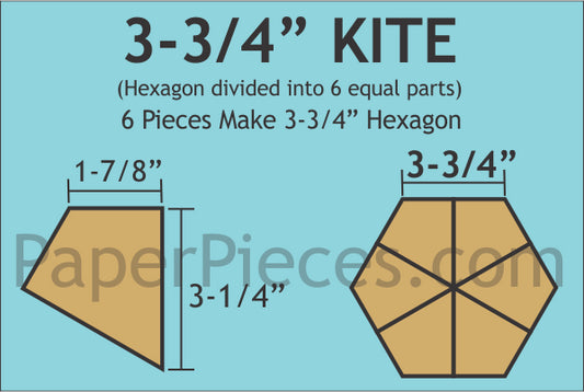 3-3/4" Hexagon Kites