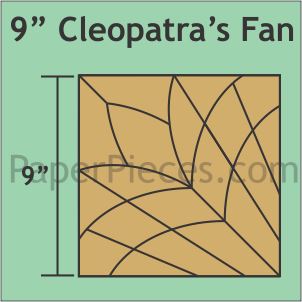 9" Cleopatra's Fan