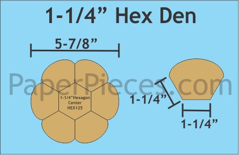 1-1/4" Hexdens