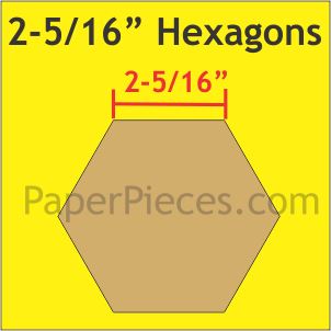2-5/16" Hexagons