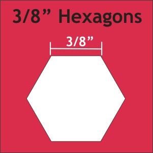 3/8" Hexagons