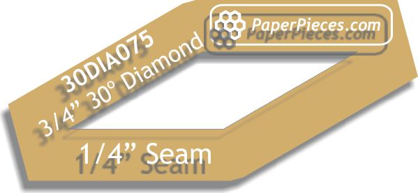3/4" 30 Degree Diamonds