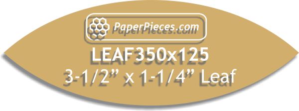 3-1/2" x 1-1/4" Leaf