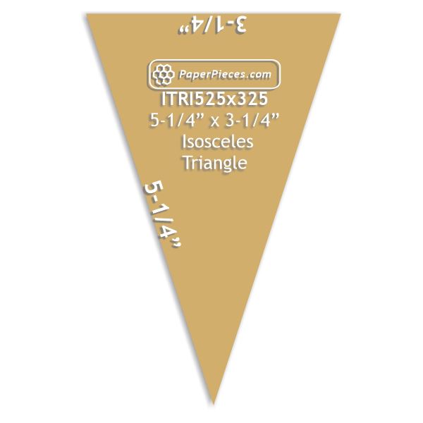 5-1/4" x 3-1/4" Isosceles Triangle