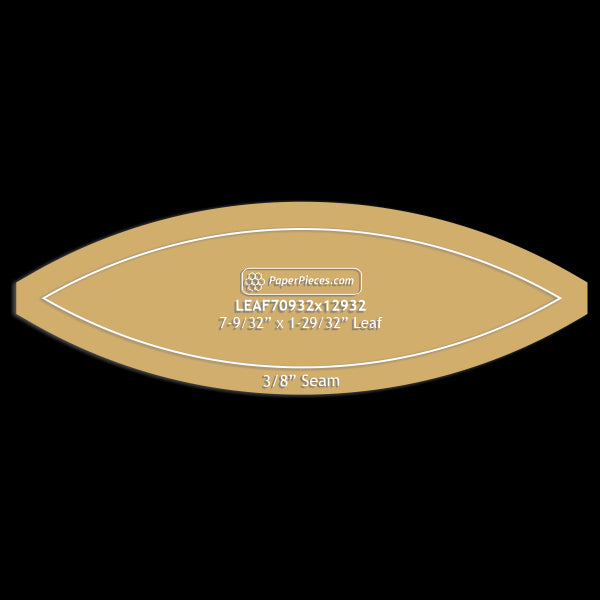 7-9/32" x 1-29/32" Leaf