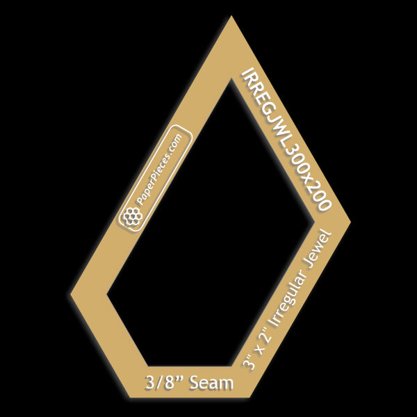 3" x 2" Irregular Jewel