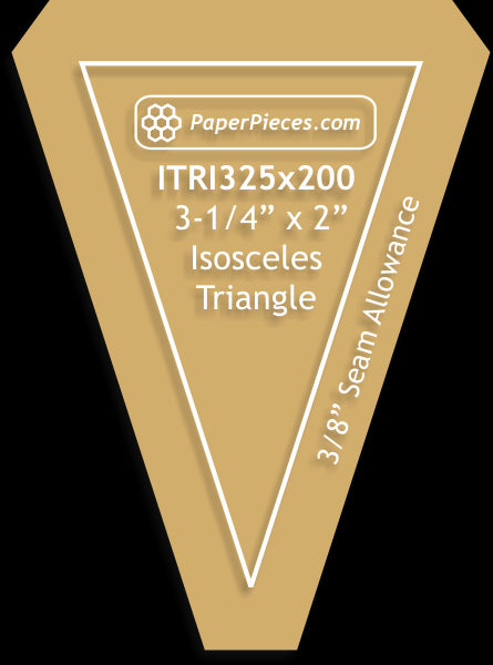 3-1/4" x 2" Isosceles Triangles