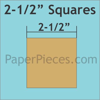 2-1/2" Squares
