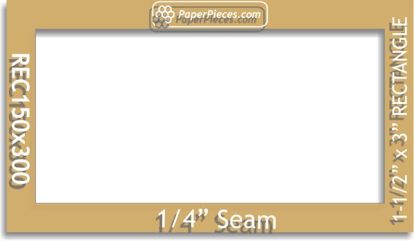 1-1/2" x 3" Rectangles