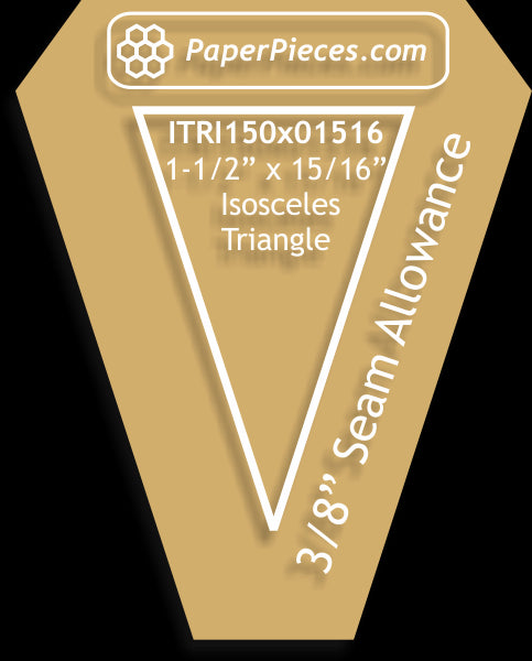 1-5/8" x 1-1/2" Isosceles Triangles