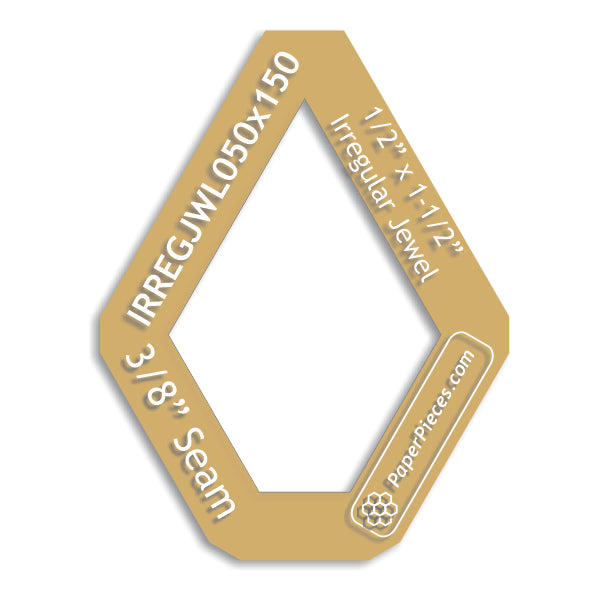 1/2" x 1-1/2" Irregular Jewel