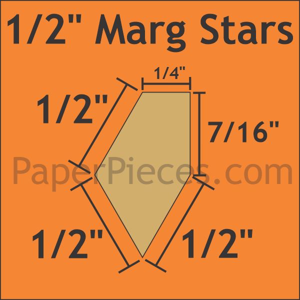 1/2" Marg Stars