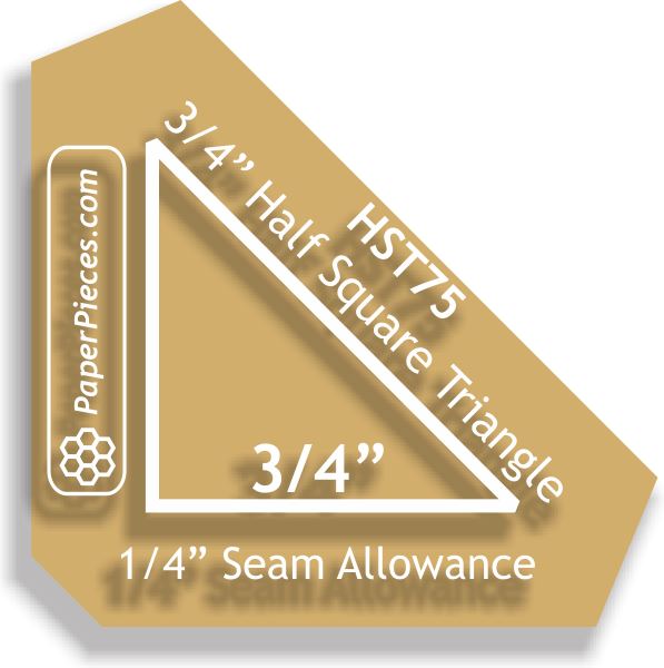 3/4" Half Square Triangles