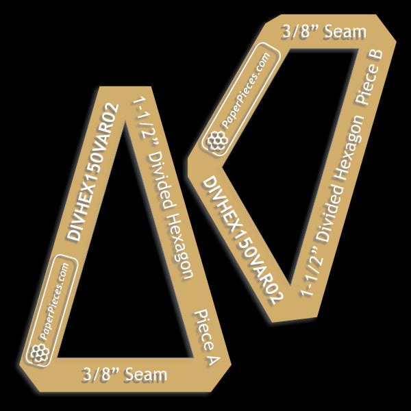 1-1/2" Divided Hexagon Variation 02