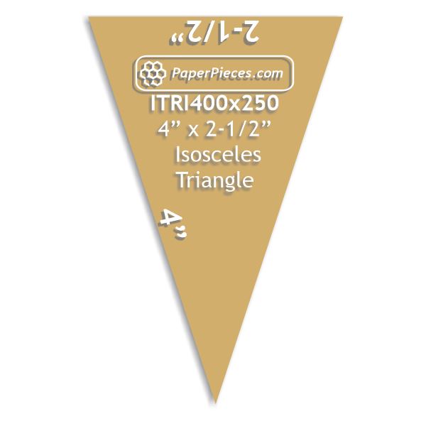 4" x 2-1/2" Isosceles Triangle