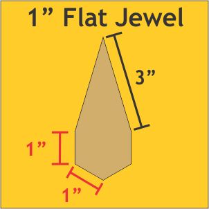 1" Flat Jewels
