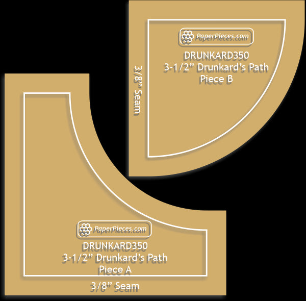 3-1/2" Drunkard's Path