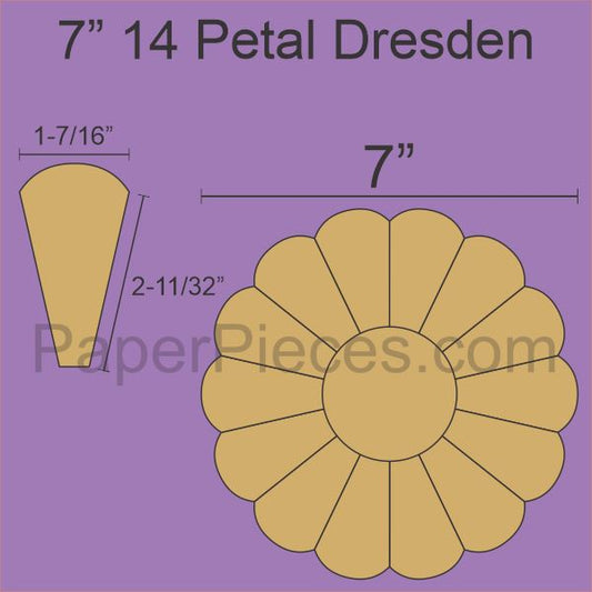 7" 14 Petal Dresden