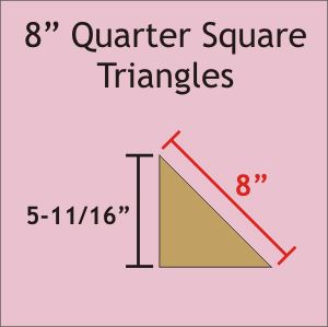 8" Quarter Square Triangles