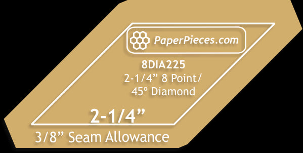 2-1/4" 8 Point Diamonds