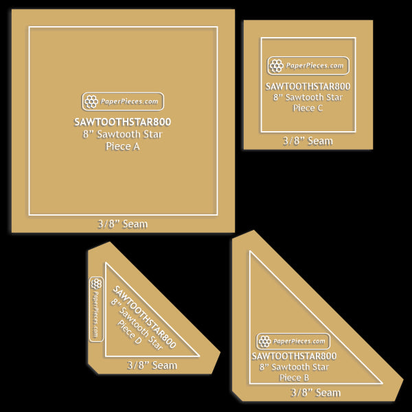 8" Sawtooth Star Block