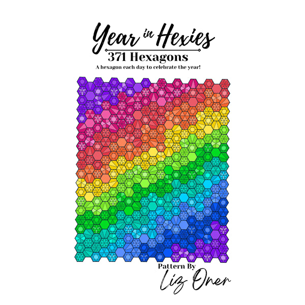 Year in Hexies by Liz Oner of Indie Hipster Quilts