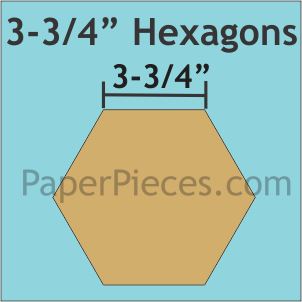 3-3/4" Hexagons
