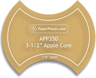3-1/2" Apple Core