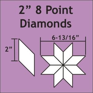 2" 8 Point Diamonds