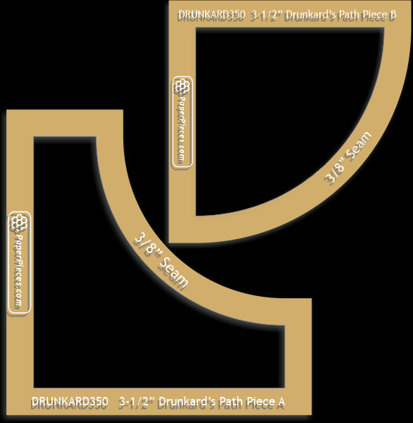 3-1/2" Drunkard's Path