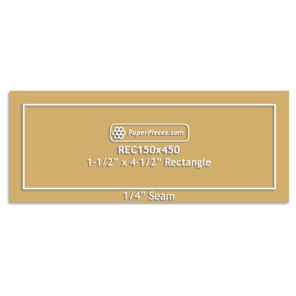 1-1/2" x 4-1/2" Rectangle