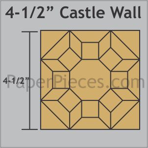 4-1/2" Castle Wall Block