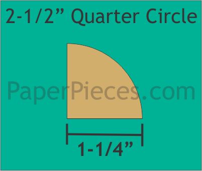 2-1/2" Quarter Circles