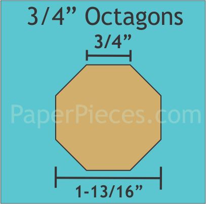 3/4" Octagons