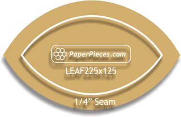 2-1/4" x 1-1/4" Leaf