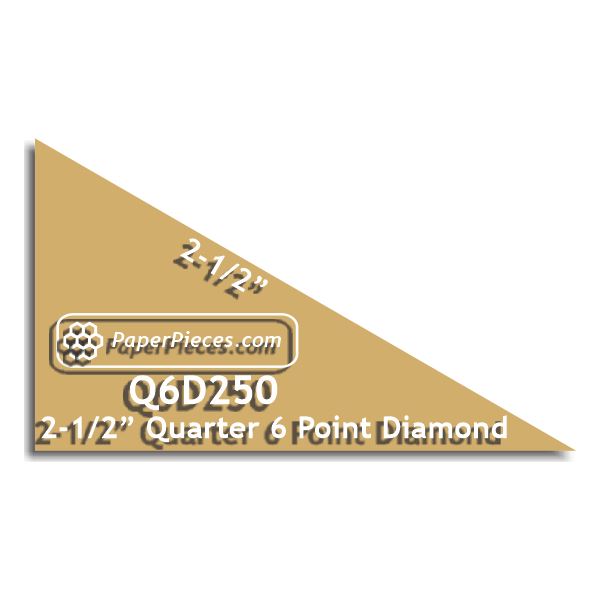 2-1/2" Quarter 6 Point Diamond