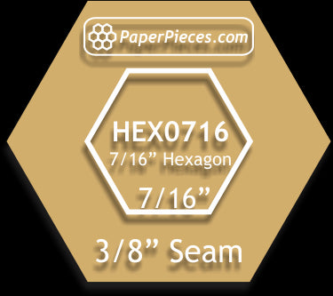 7/16" Hexagons