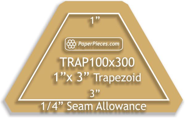 1" x 3" Trapezoids