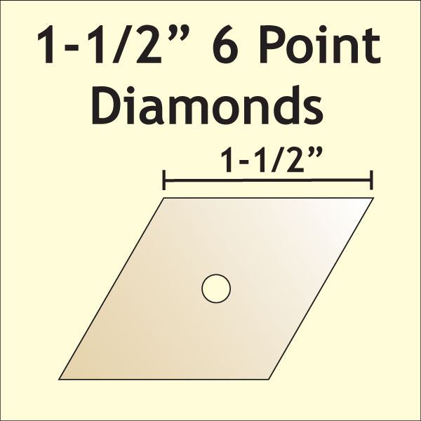 1-1/2" 6 Point Diamonds