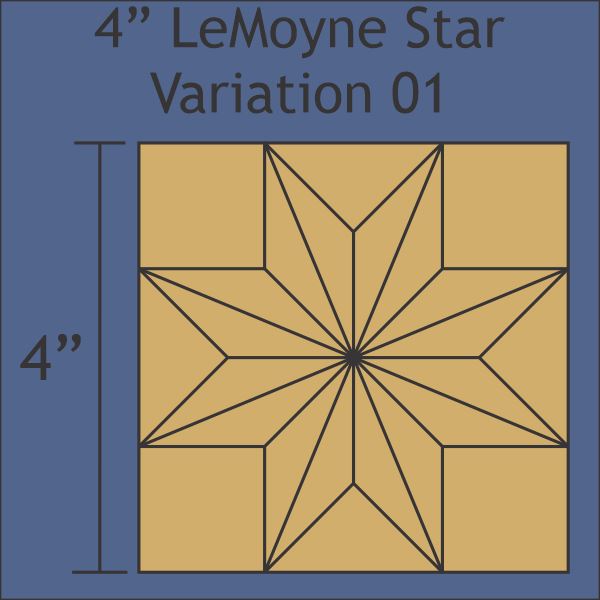 4" Lemoyne Star Variation 01
