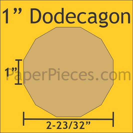 1" Dodecagon