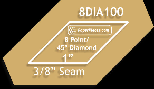 1" 8 Point Diamonds