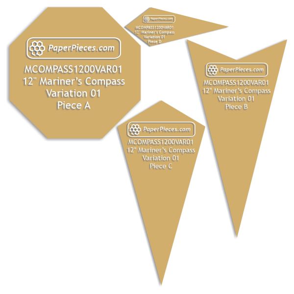 12" Mariner's Compass Variation 01