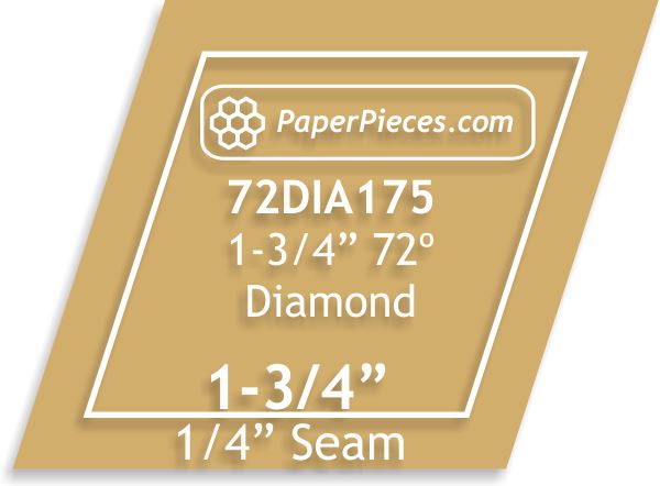 1-3/4" 72 Degree Diamonds
