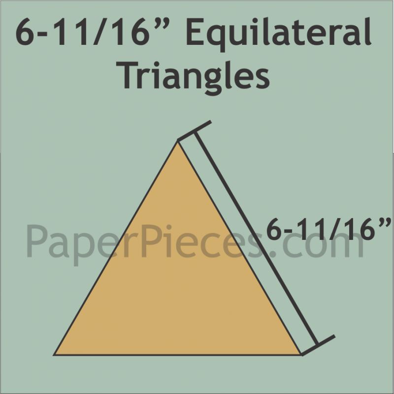 6-11/16" Equilateral Triangles