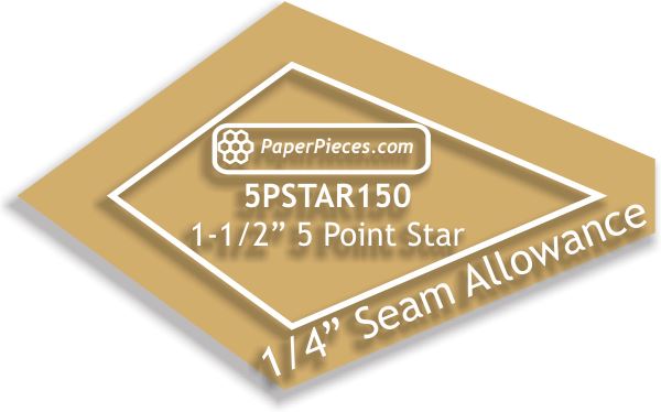 1-1/2" 5 Point Star