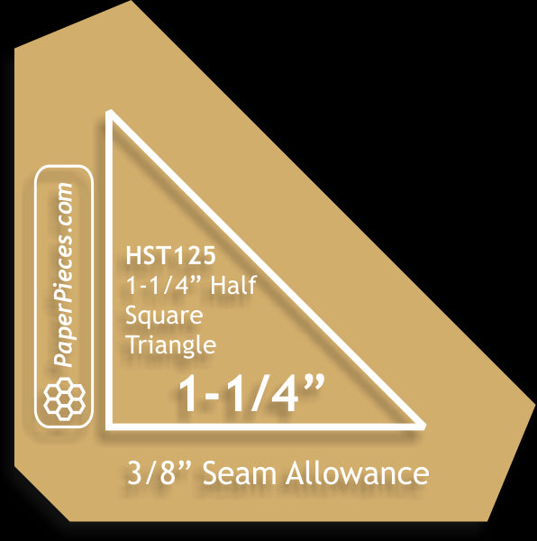 1-1/4" Half Square Triangles