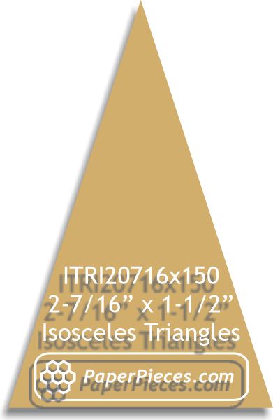 2-7/16" x 1-1/2" Isosceles Triangles