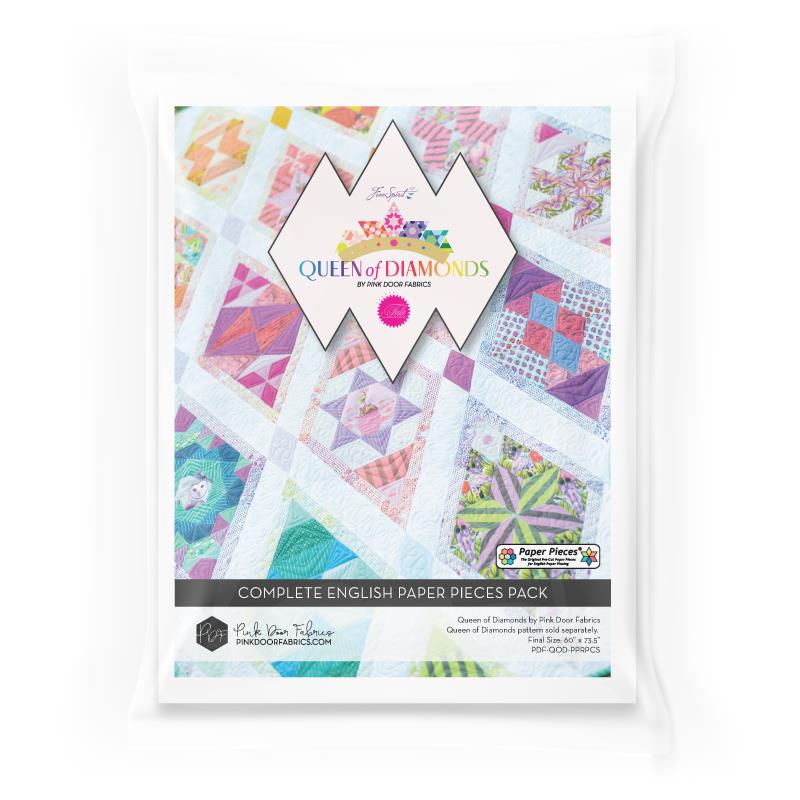 Queen of Diamonds by Pink Door Fabrics Paper Pieces