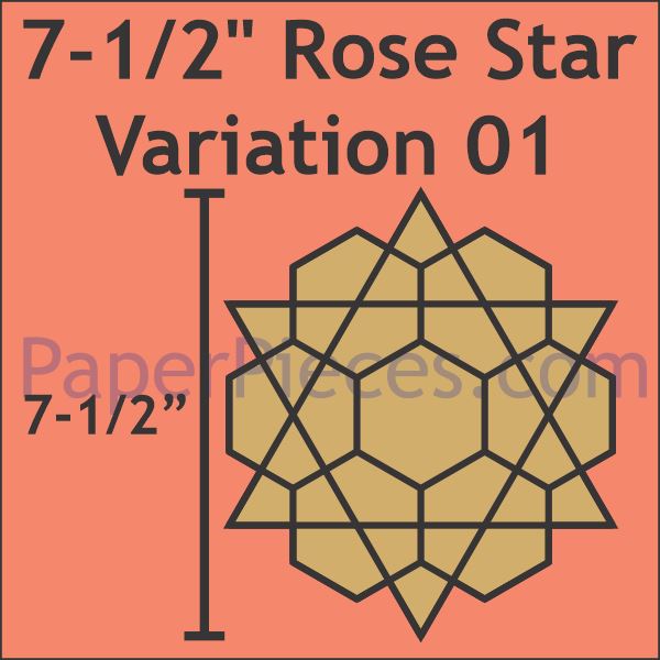 7-1/2" Rose Star Variation 01